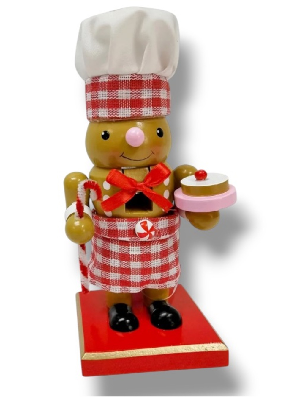 Gingerbread Lane Happy Holidays Christmas Nutcracker Peppermint Pastry Cake Chef
